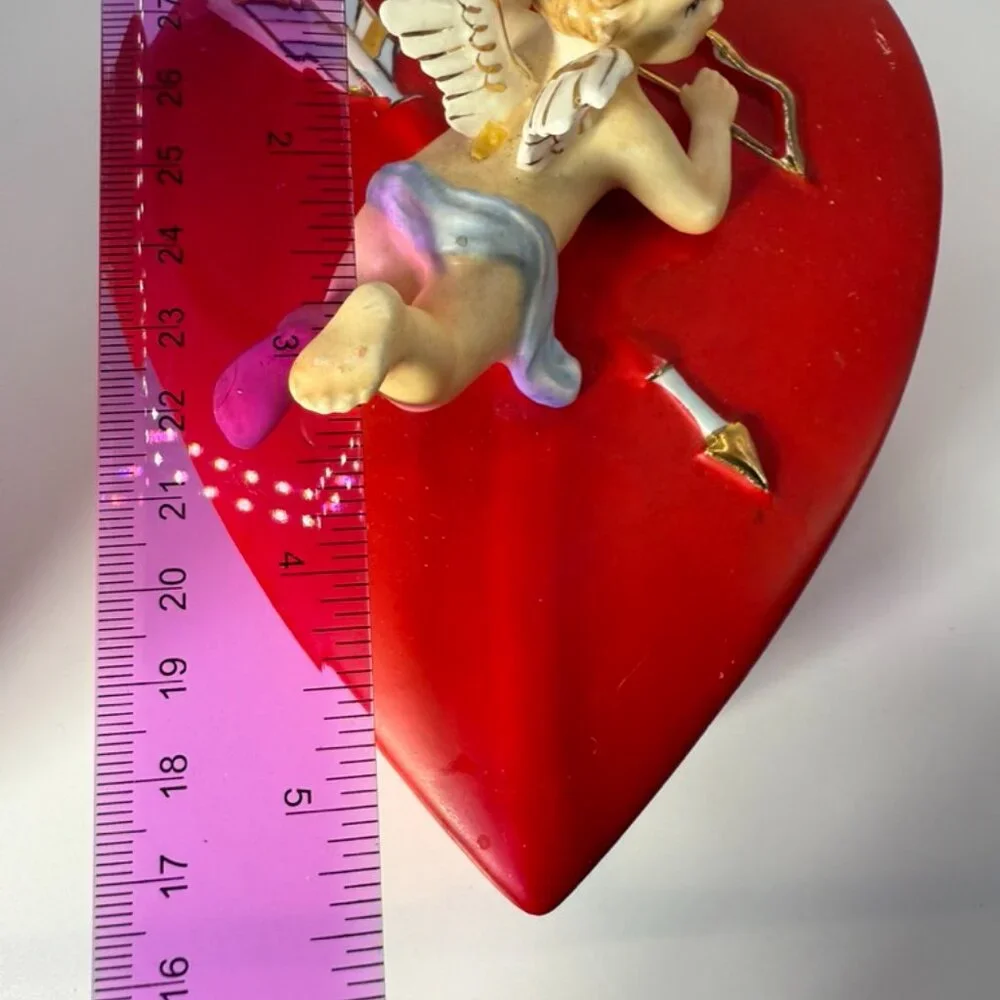 Lefton Cupid Heart Candy Dish‎